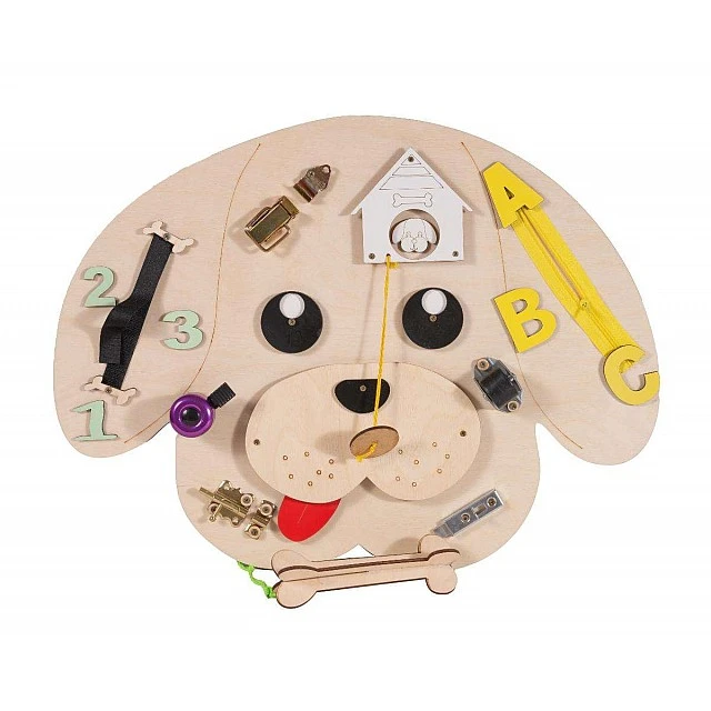 Montessori wooden board Dog