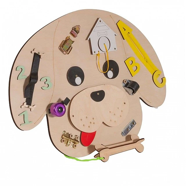 Montessori wooden board Dog