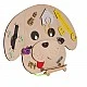 Montessori wooden board Dog