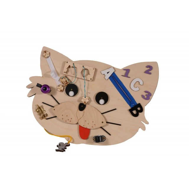 Montessori wooden board Cat