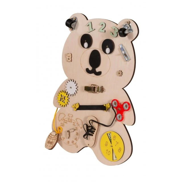 Montessori wooden board Bear