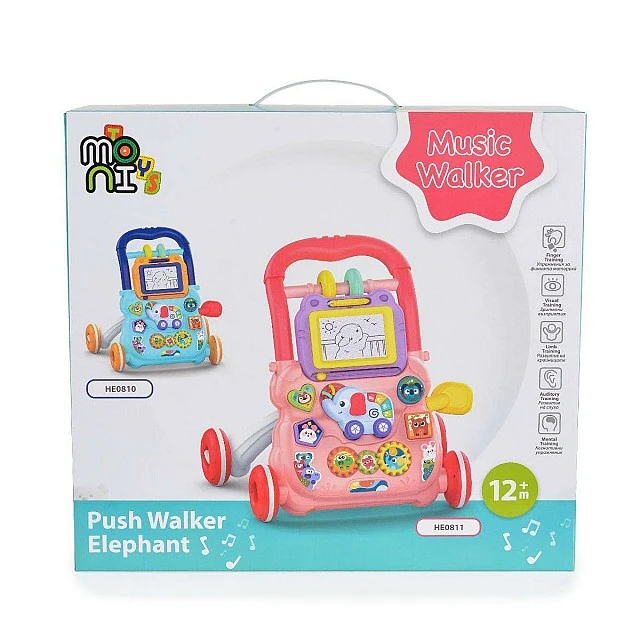 Walking toy Elephant HE0811 pink