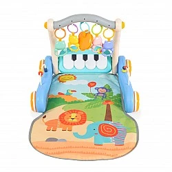 Играчка за прохождане 2в1 Piano blue HE0637