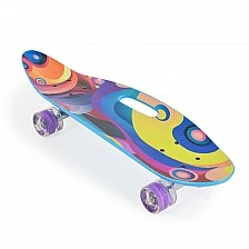 Skateboard 26" with handle violet