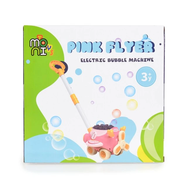 Toy soap bubbles airplane Flyer Pink