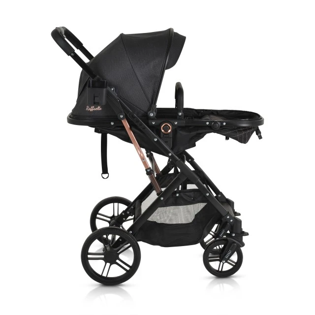 Travel system stroller Raffaello black