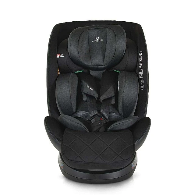 Castor car seat with sleep option 40-150cm black