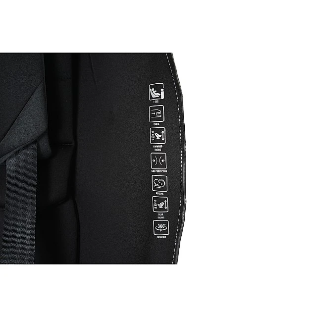 Castor car seat with sleep option 40-150cm black