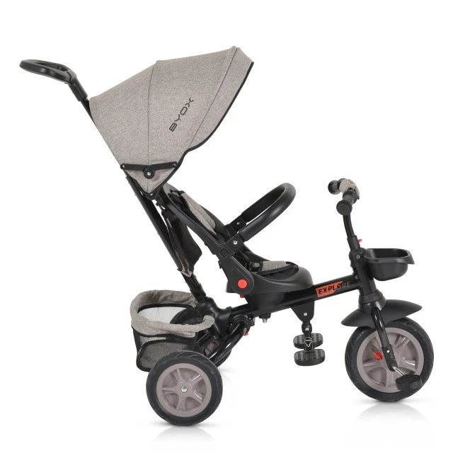 Childrens Tricycle Explore with folding handlebar beige