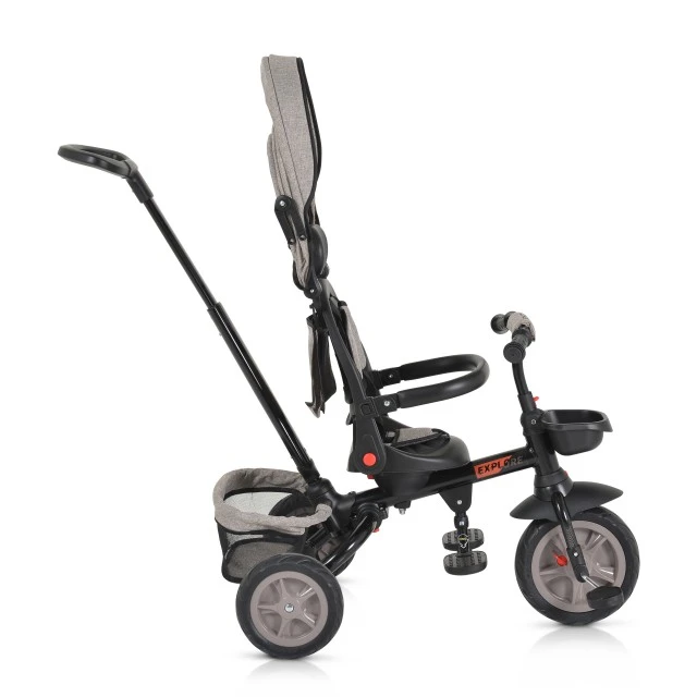 Childrens Tricycle Explore with folding handlebar beige