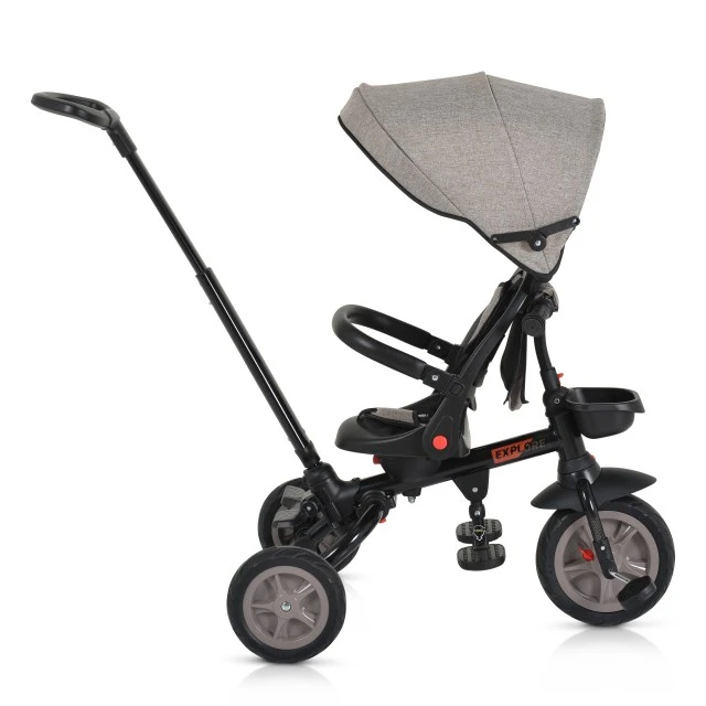 Childrens Tricycle Explore with folding handlebar beige