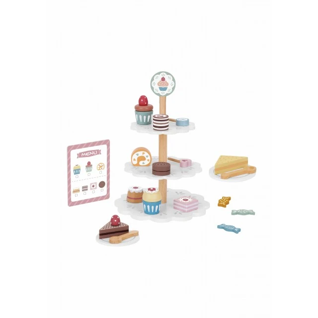 Wooden dessert stand TJ273