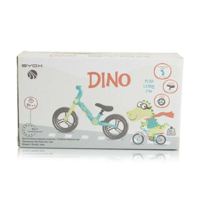 Велосипед балансиращ Dino розов