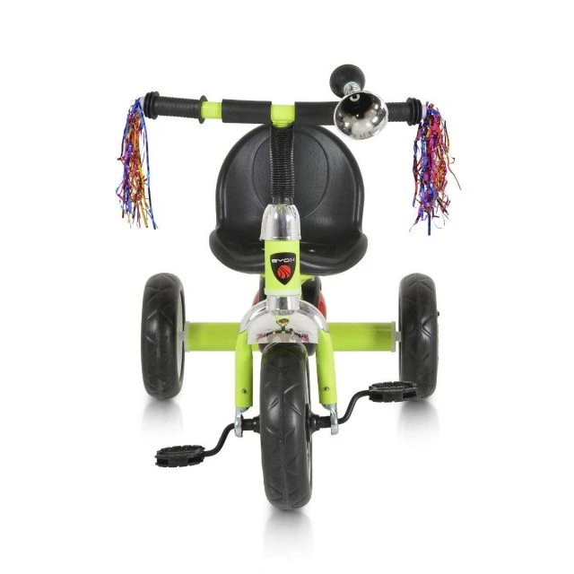 Children’s Tricycle Bonfire with glowing tires green