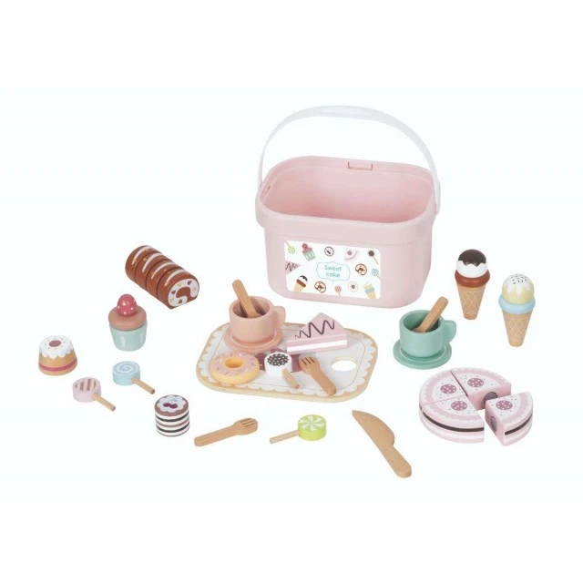 Wooden set with sweets TJ618