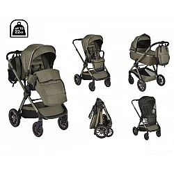 Combined stroller 2 in 1 iClick green