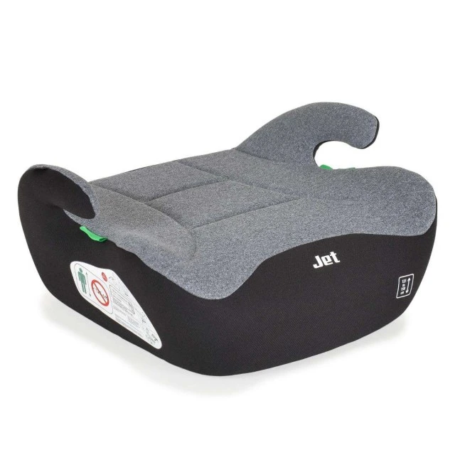 Jet gray car seat