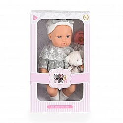Кукла 30 cm Lovely Baby със сива рокля LS1255-11