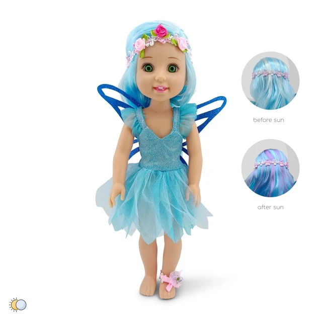 Doll 38 cm Fairy Doll Sun blue LS1502-3