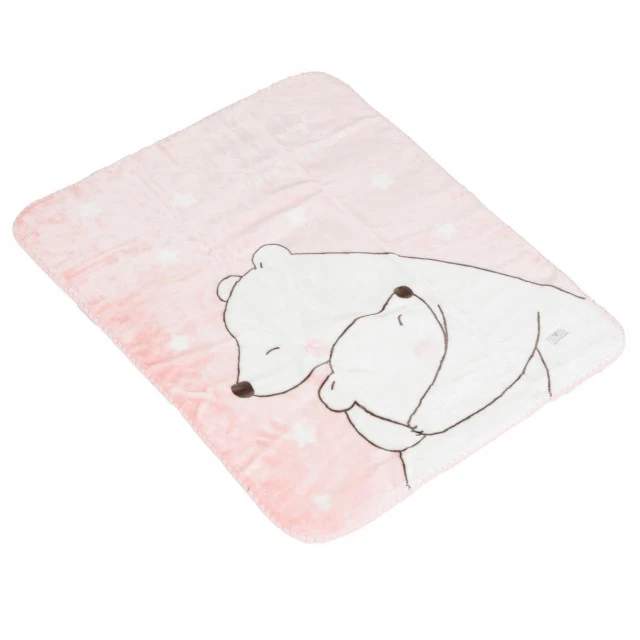 Blanket 80/110 Softy Sweet hugs pink