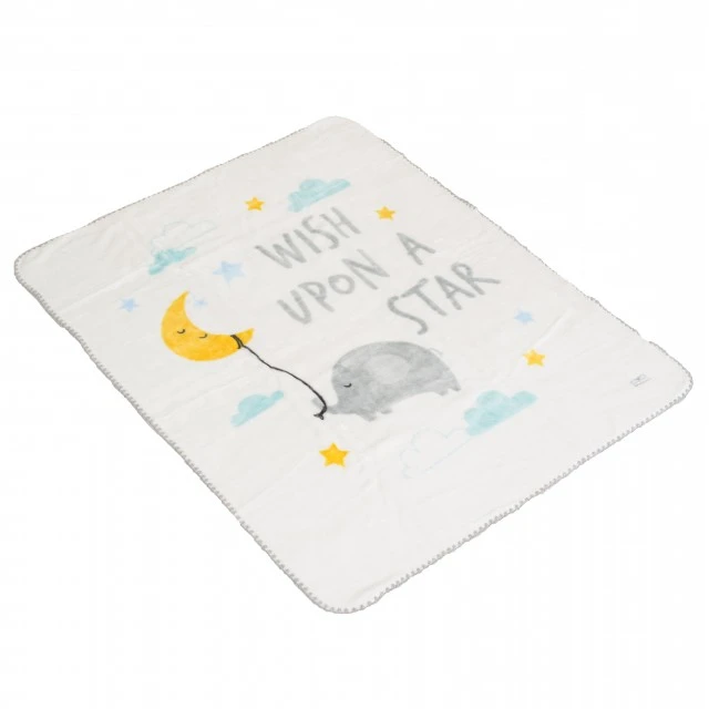 Одеяло 110/140 Softy Wish a upon a star бял