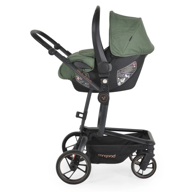Combined stroller 2 in 1 Ellada green