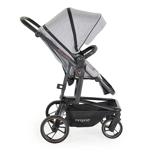 Combined stroller Ellada 2 in 1 gray