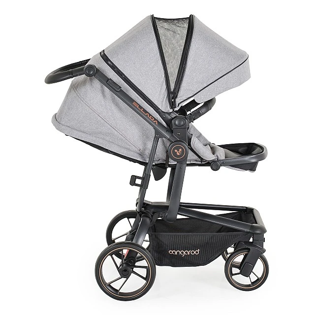 Combined stroller Ellada 2 in 1 gray
