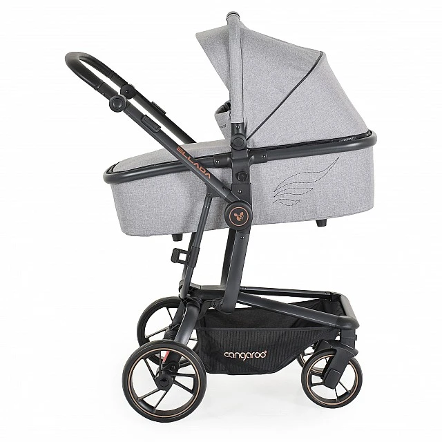 Combined stroller Ellada 2 in 1 gray