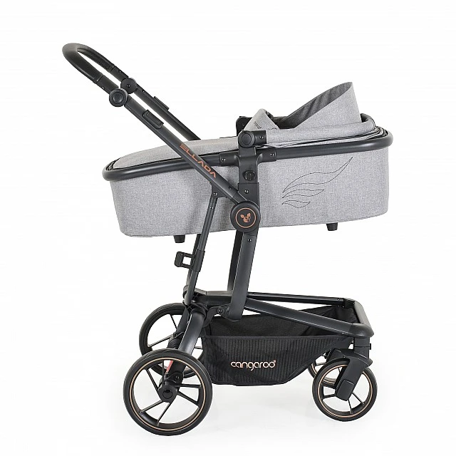 Combined stroller Ellada 2 in 1 gray