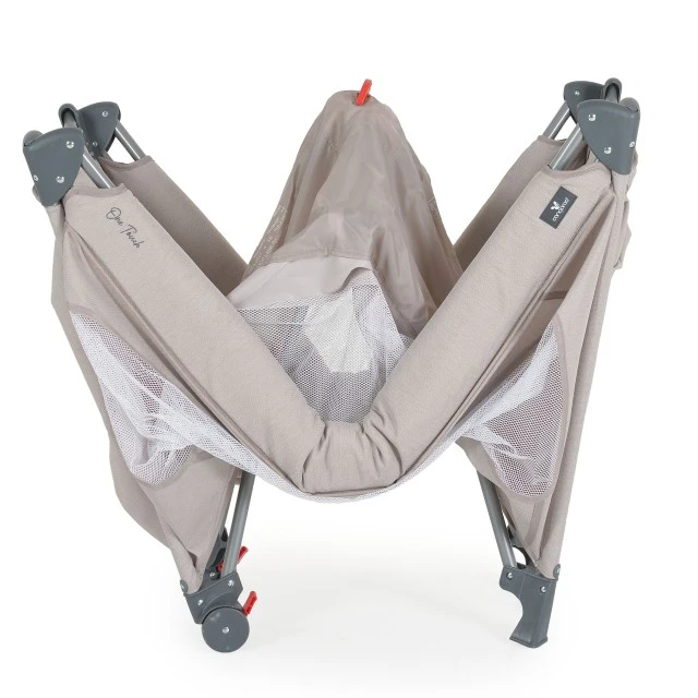 One touch light gray playpen
