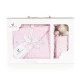 Blanket 75/100 cm with toy Bennie pink