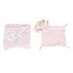 Blanket 75/100 cm with toy Bennie pink