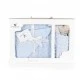 Blanket 75/100 cm with toy Bennie blue