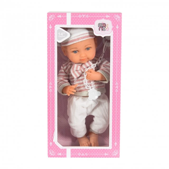Doll 36cm with pacifier and bottle 6213