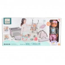 Doll 36cm gray set 89865