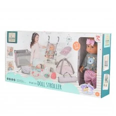 Doll 36cm gray set 89865