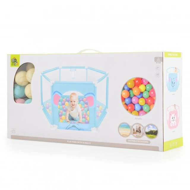 Playpen 146 cm with 50 balls pink - 7061B