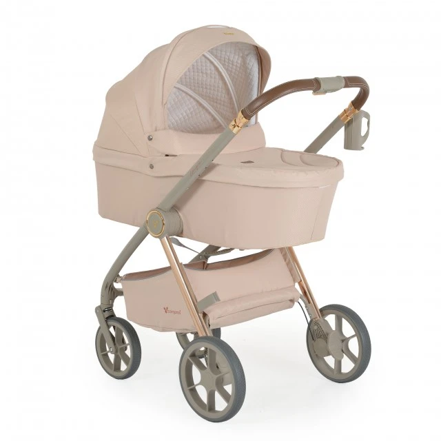 Комбинирана количка 3 в 1 Unique Macadamia-Beige