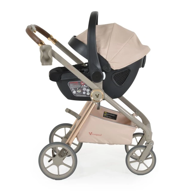 Комбинирана количка 3 в 1 Unique Macadamia-Beige