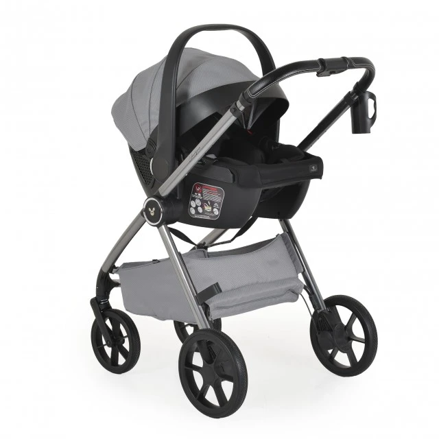 3 in 1 Combination Stroller Unique Cloud-Silver