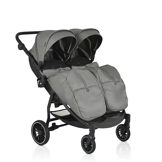 Twin stroller TwinGo Mineral green