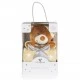 Blanket 90/75 cm with Addie Bear toy beige