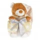 Blanket 90/75 cm with Addie Bear toy beige