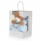 Blanket 90/75 cm with Addie Bear toy blue