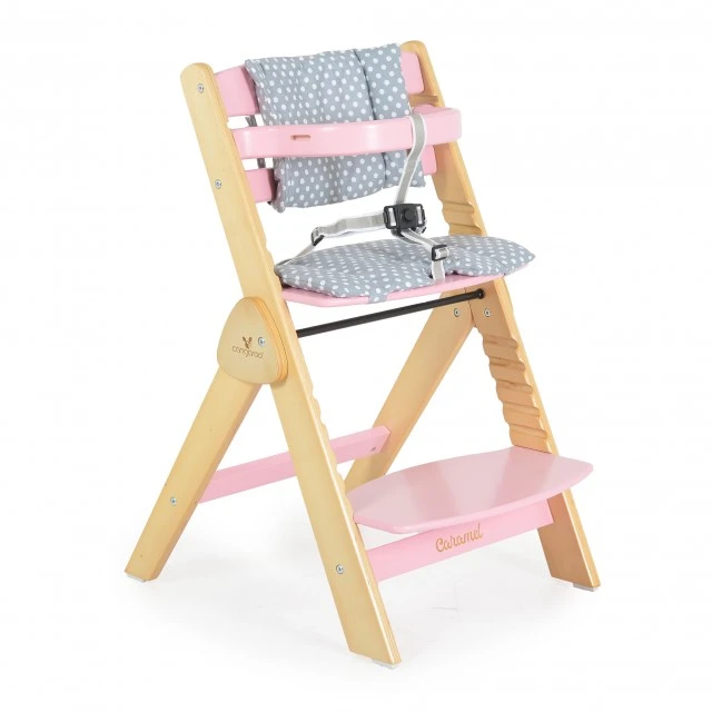 Wooden dining chair Caramel pink