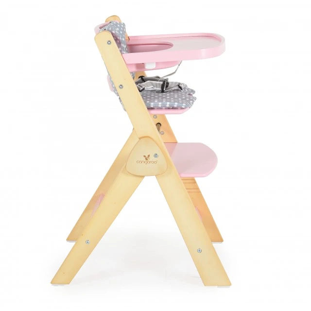 Wooden dining chair Caramel pink