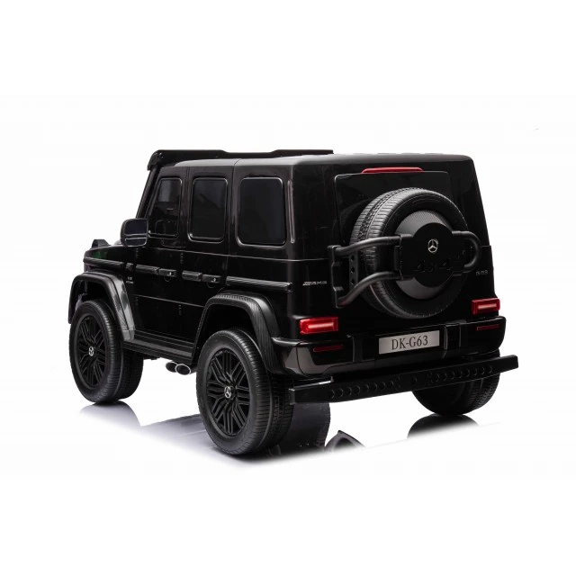 Battery-powered SUV Mercedes G63 4x4 metallic black