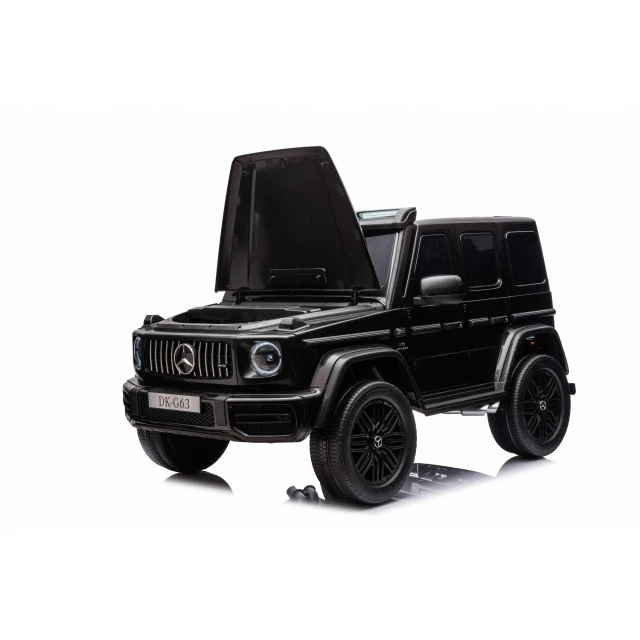 Battery-powered SUV Mercedes G63 4x4 metallic black