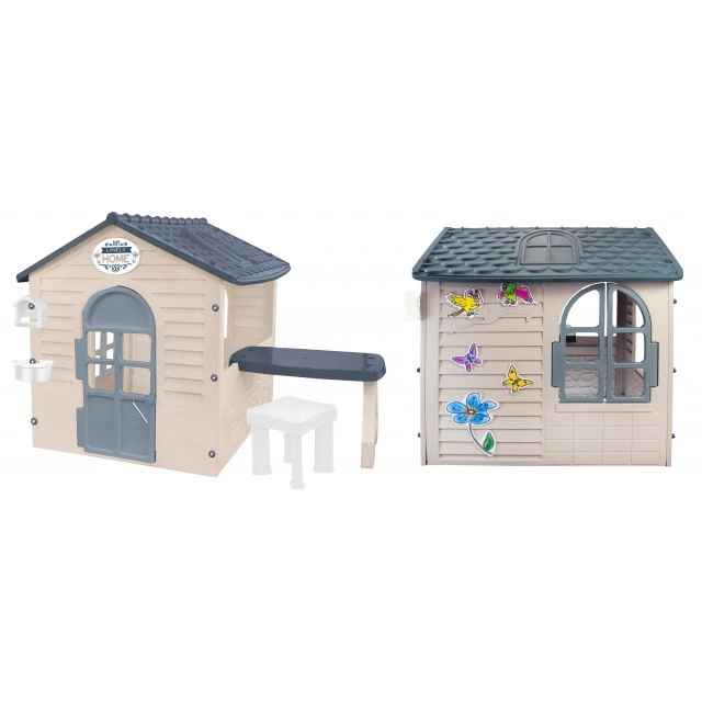 House with table and chair beige 13010